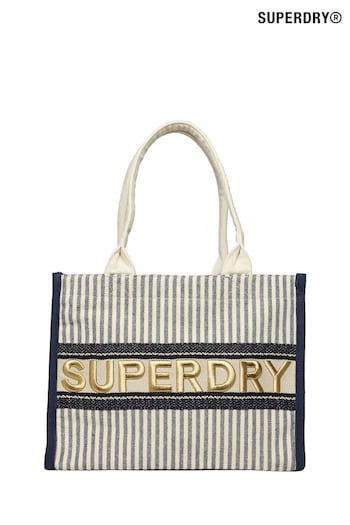 Superdry Blue Luxe closure Tote Bag (N11287) | £55