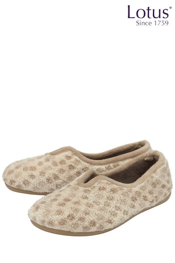 Lotus Cream Mule Shoe Slippers (N11421) | £35