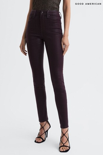 Good American Coated Skinny Jeans (N11610) | £167