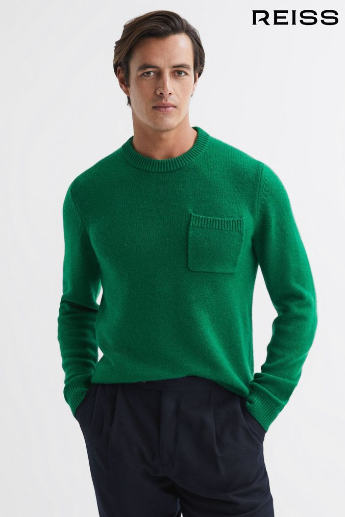 Buy Men s Green Jumpers Knitwear Online Next UK