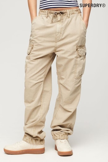 Superdry Brown Low Rise Para Cargo Utility Trousers (N12023) | £60