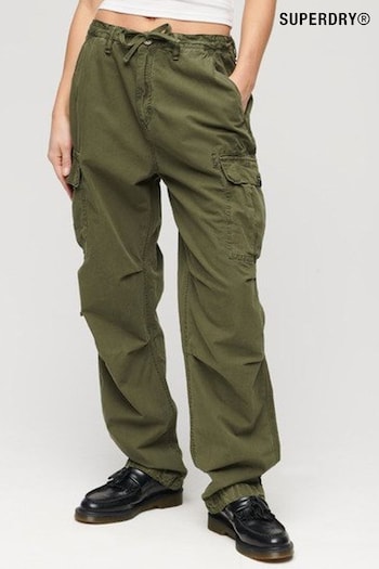 Superdry Green Low Rise Para Cargo Utility Trousers (N12042) | £60