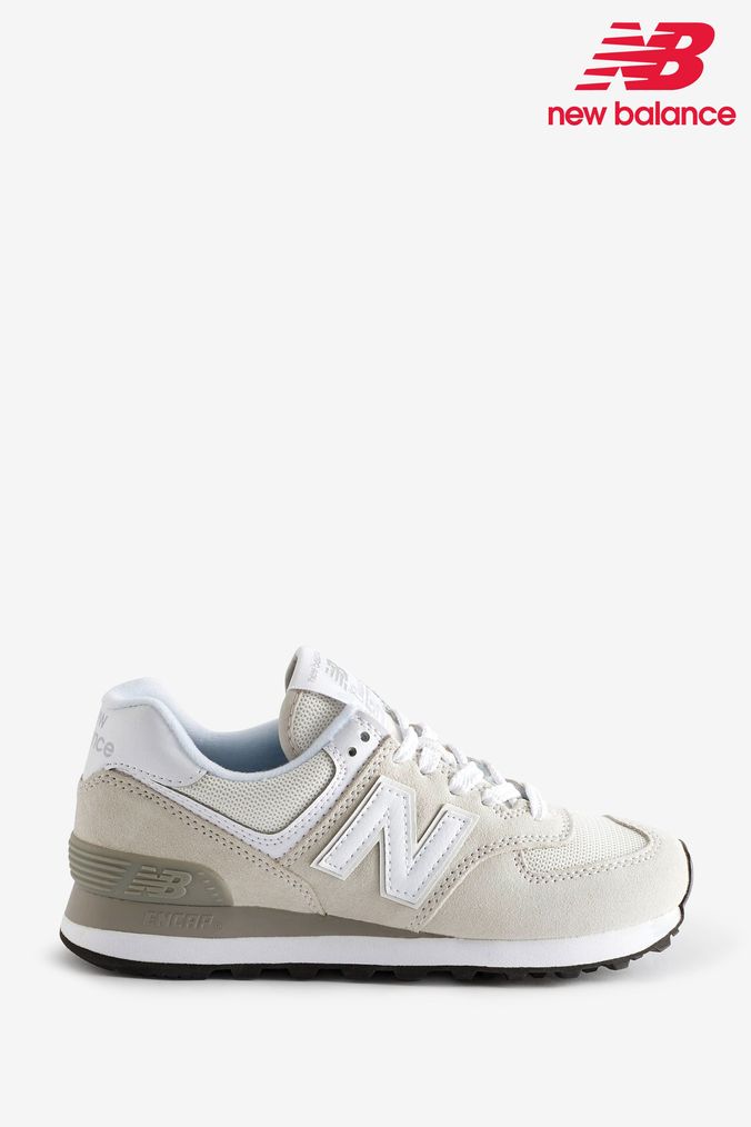 New Balance Light Grey 574 Trainers (N12051) | £95