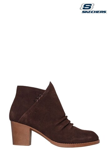 Skechers Racer Chocolate Brown Womens Taxi Western City Boots (N12202) | £74