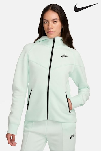 Nike Green Sportswear Tech Fleece Windrunner Full-Zip Hoodie (N12233) | £109.99