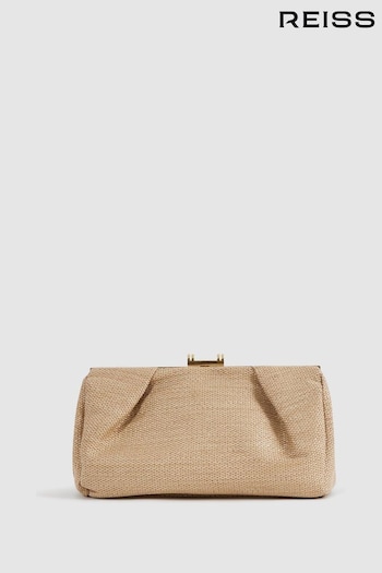 Reiss Natural Madison Woven Clutch Bag (N12400) | £98