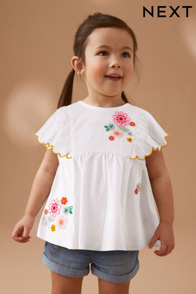 Sleeveless tops for baby girl outlet