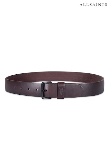 AllSaints Brown 38Mm Leather Belt (N12476) | £59