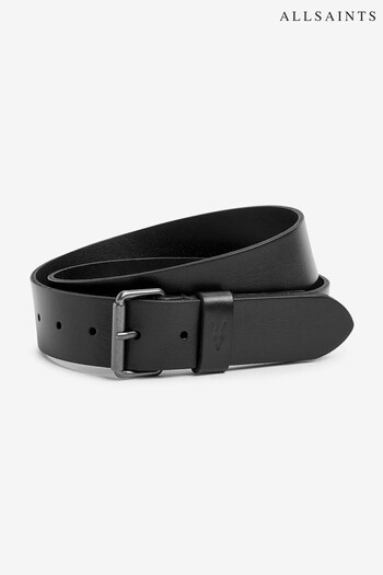 AllSaints Black 38Mm Leather Belt (N12477) | £59