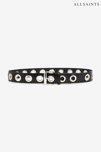 AllSaints Black 42Mm Eyelet Belt (N12480) | £79