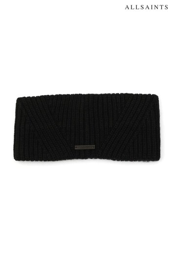 AllSaints Traveling Rib Black Headband (N12496) | £32