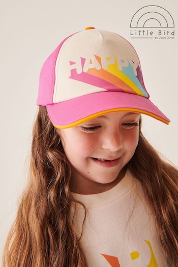 Little Bird by Jools Oliver Pink Happy Rainbow Baseball Cap (N12588) | £10 - £12
