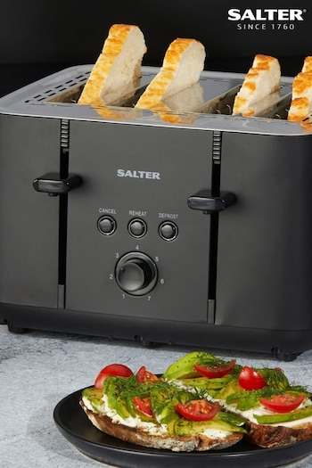 Salter Black Kuro 4 Slice Toaster (N12714) | £60