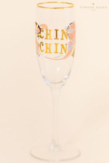 Yvonne Ellen Clear Champagne Flute Glasses Set of 2 (N12747) | £25