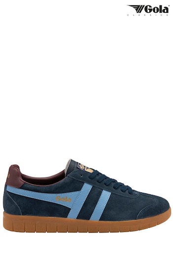 Gola Blue Mens Hurricane Suede Lace-Up Trainers (N12824) | £80