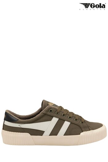 Gola Green Mens Rally Canvas Lace-Up Trainers (N12831) | £65