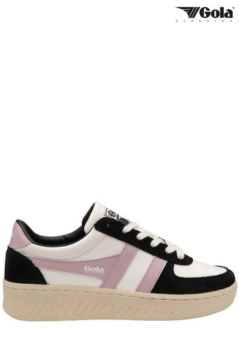 Gola White Ladies Grandslam Pure Lace-Up Trainers (N12851) | £85