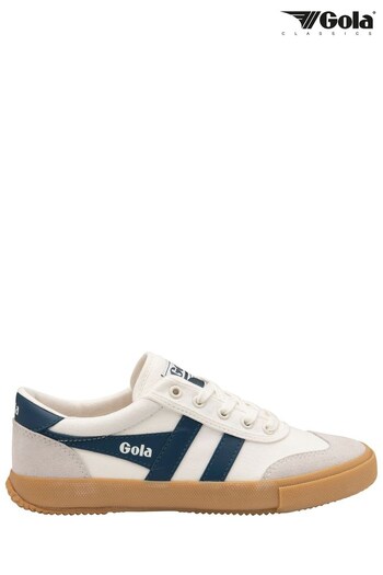 Gola White Ladies Badminton Canvas Lace-Up Trainers (N12854) | £65