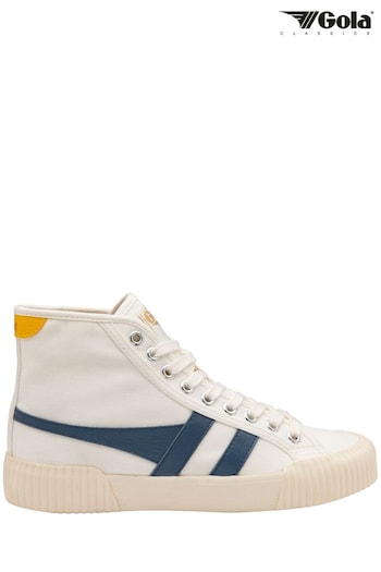 Gola White Ladies Rally High Canvas Lace-Up Trainers (N12855) | £70