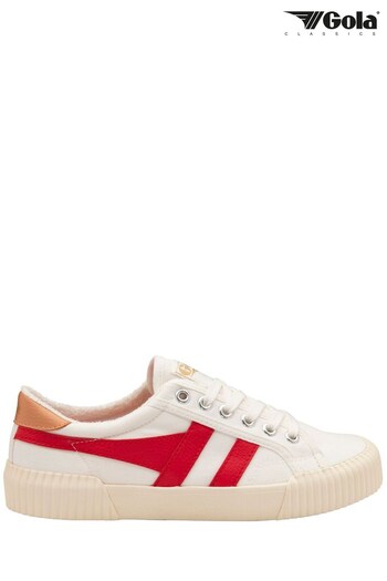 Gola White Ladies Rally Canvas Lace-Up Trainers (N12856) | £65