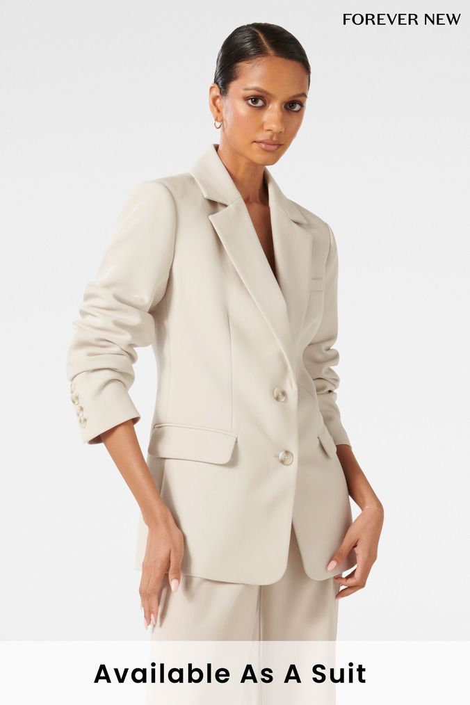 Next cream outlet blazer