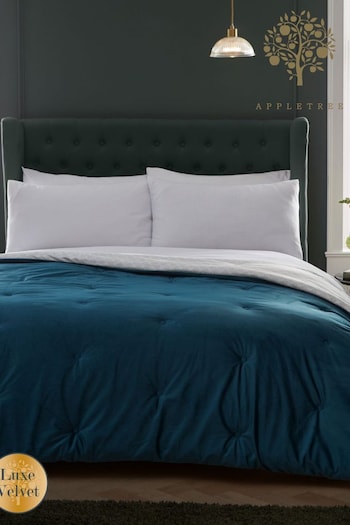 Appletree Blue Austell Luxe Velvet Bedspread (N12996) | £45