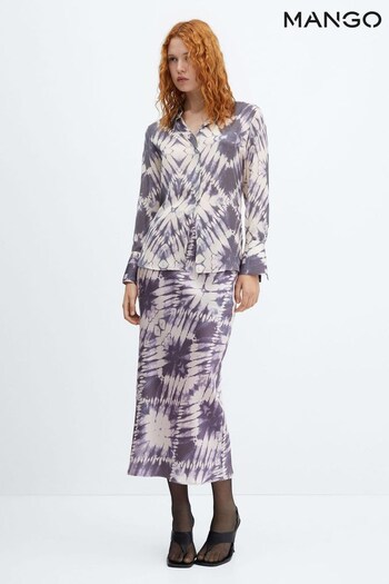 Mango Purple Prisma Skirt (N13018) | £46