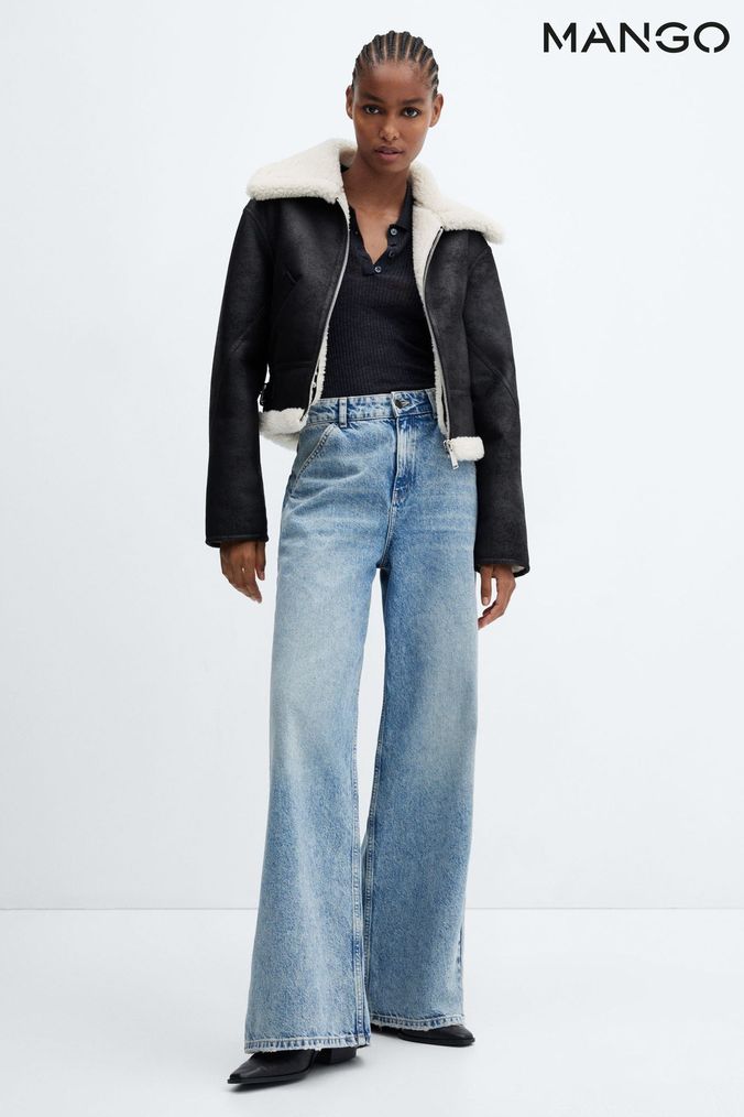 Aviator on sale jacket mango