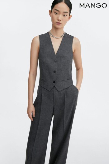 Mango Paris Structured Suit Waistcoat (N13047) | £50
