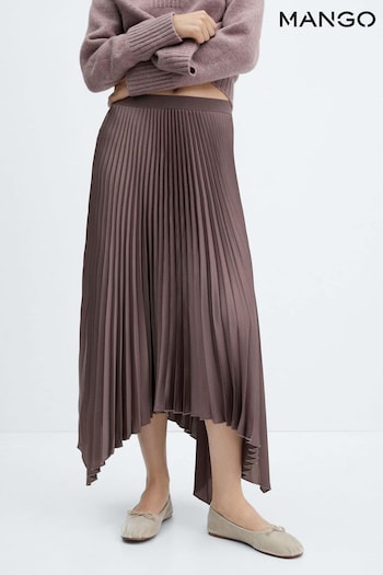 Pliss Pleated Skirt with Elasticated Waistband (N13105) | £50
