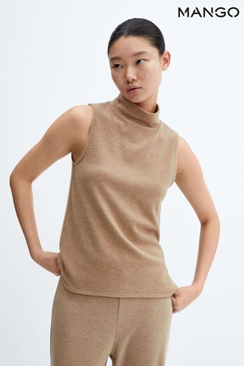 Mango Knitted Roll Neck Top (N13119) | £18