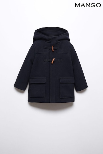 Mango Blue Hooded Coat (N13240) | £43