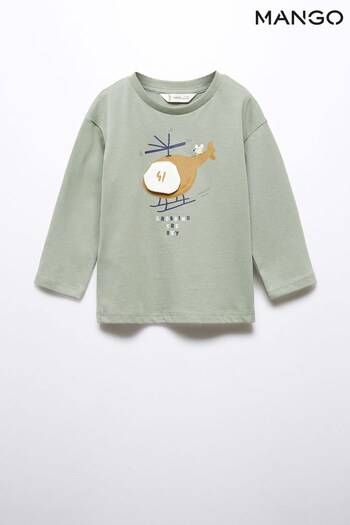 Mango Kids Cotton Printed T-Shirt (N13242) | £12
