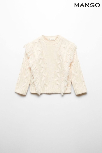 Mango Cream Flequib Sweater (N13250) | £23
