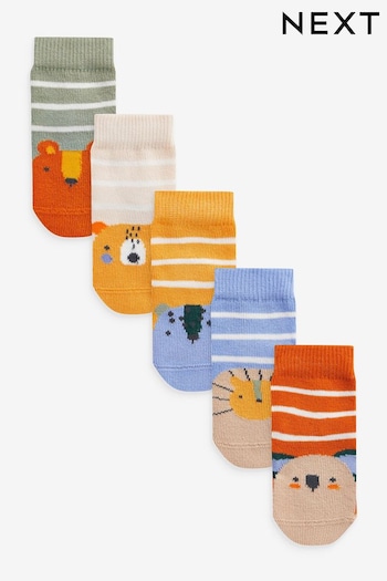 Muted tie Socks 5 Pack (0mths-2yrs) (N13276) | £6.50