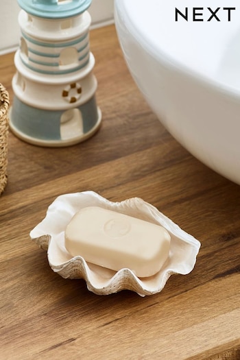 Natural Seashell Soap Storage Dish (N13278) | £8