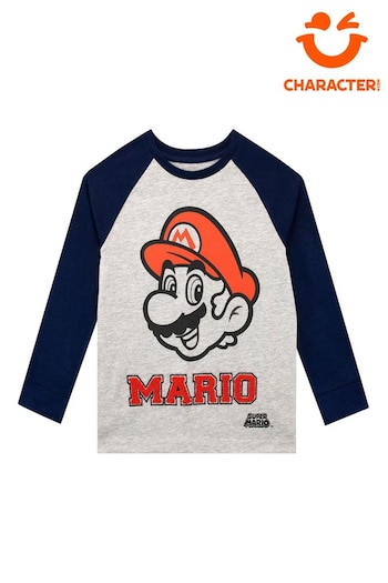Character Grey Super Mario Long Sleeve Top (N13389) | £15