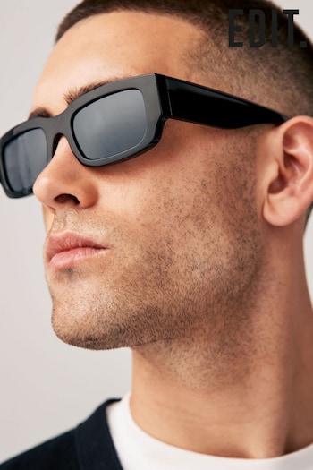 Black Edit Flatbrow Sunglasses (N13433) | £16