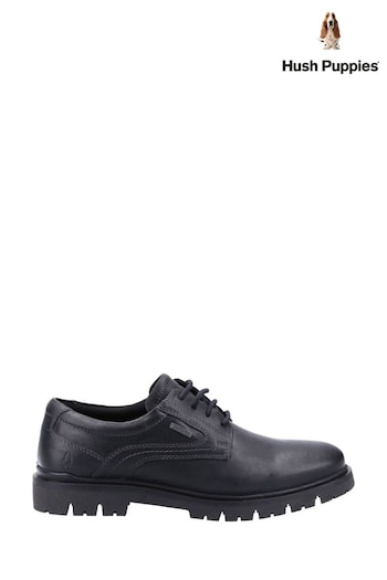 Hush Puppies Parker Lace Black Shoes (N13455) | £90