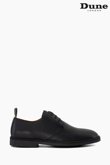 Dune London Brookedd Casual Lace-Up Black Shoes (N13479) | £90