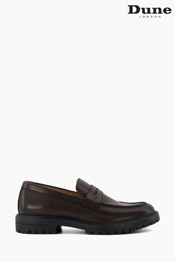 Dune London Banking Cleated Sole Penny Loafers (N13480) | £130