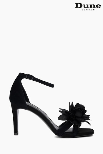 Dune London Maricia Suede Corsage Heeled Sandals Articulated (N13555) | £110