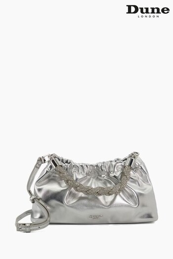 Dune London Bonanza Diamante Plait Handle Bag (N13573) | £95