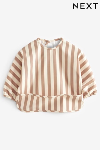 Neutral Stripe taille Weaning And Feeding Sleeved Bibs (6mths-3yrs) (N13587) | £9 - £10