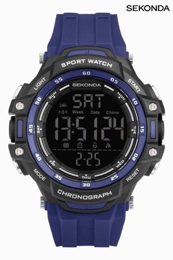 Sekonda Mens Crossfell Plastic Strap Digital Black Watch (N13685) | £40