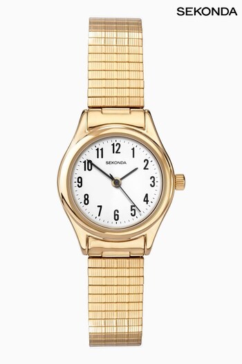 Sekonda Ladies Evans Gold Expander Bracelet with White Dial Watch (N13705) | £40