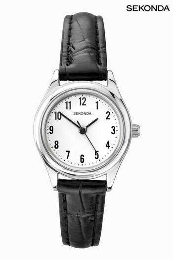 Sekonda Ladies Easy Reader Leather Upper Strap with White Dial Watch (N13708) | £30