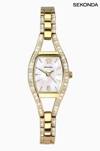 Sekonda Ladies Elegance Gold Bracelet White Watch (N13721) | £60