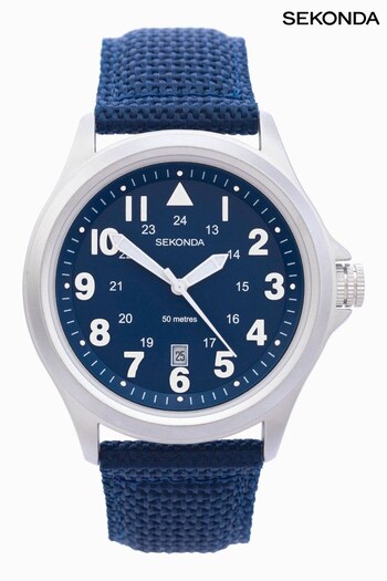 Sekonda Mens Blue Altitude Rubber strap with Luminous Dial Watch (N13732) | £45