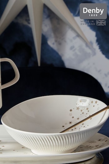 Denby White Porcelain Arc Stars Serving Bowl (N13788) | £65